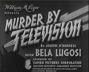 Murder by Television title screen
