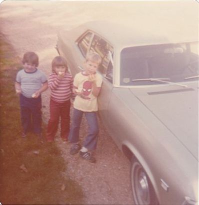 Stacia, Jenny and Rusty, and a 1968 Chevy Nova