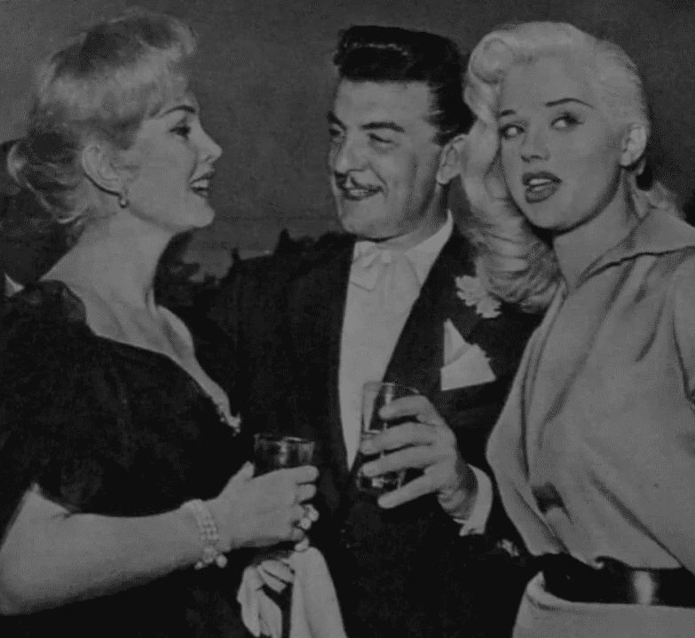Zsa Zsa Gabor, Dennis Hamilton and Diana Dors in 1956.